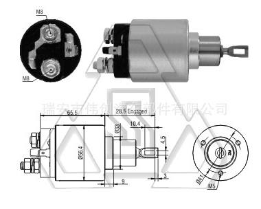 起動機電磁開關9-337-043-013 ZF 5-777