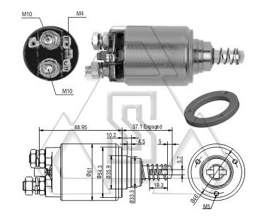 起動(dòng)機(jī)電磁開關(guān)0-331-401-011 ZF 4-744