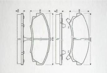 HD-BU353剎車片 汽車盤式剎車片