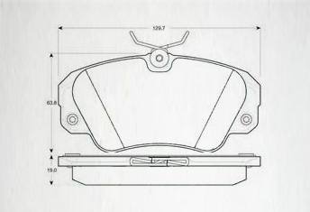 HD-CA720剎車片 汽車盤式剎車片