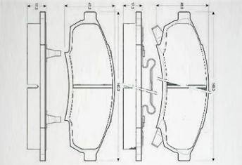 HD-CHE376剎車片 汽車盤式剎車片