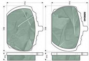 HD-FO81/HD-FO817剎車片