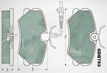 HD-PE454剎車片 汽車盤式剎車片