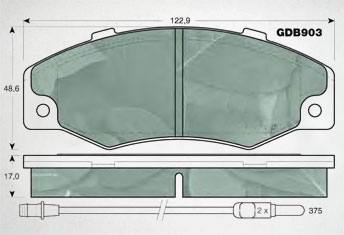 HD-RE351剎車片 汽車盤式剎車片