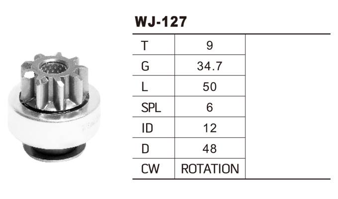 WJ-0127豐田馬達齒輪