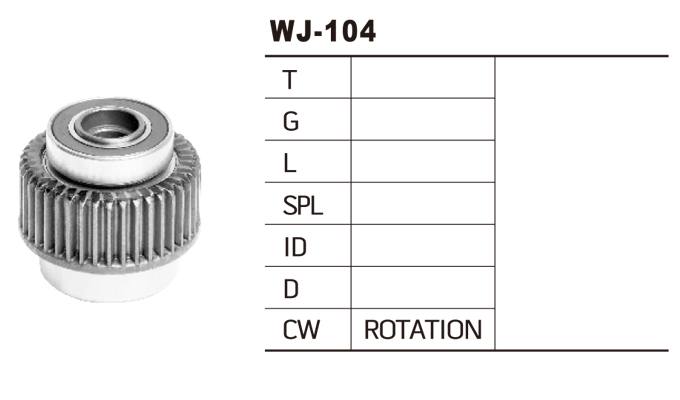 WJ-0104豐田馬達齒輪