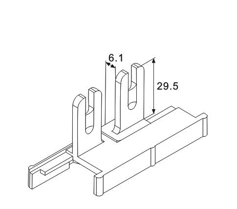 NBC012內、外平開拔叉