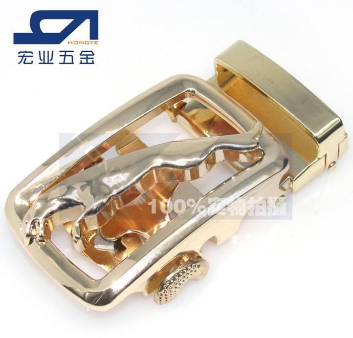 皮帶扣 激光自動扣 皮帶頭 鋅合金 腰帶頭 縷空捷豹 豹子