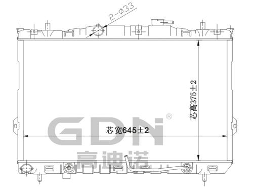 GDN.6.HY.012A-23 現代 鋁質散熱器