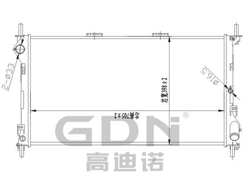 GDN.6.FD.028M-23 福特 鋁質(zhì)散熱器