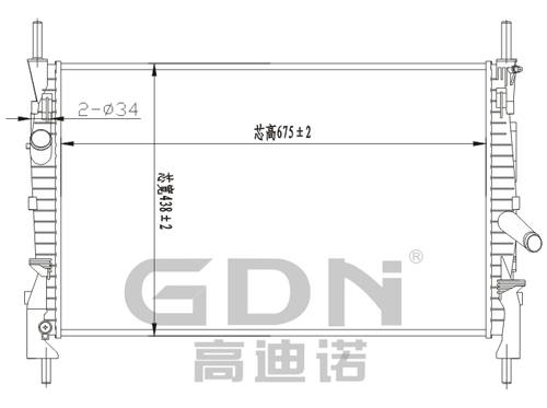 GDN.6.FD.027M-23 福特 鋁質散熱器