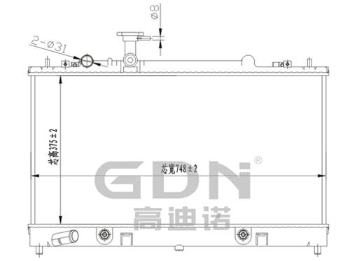 GDN.6.MA.003A-23 馬自達 鋁質散熱器