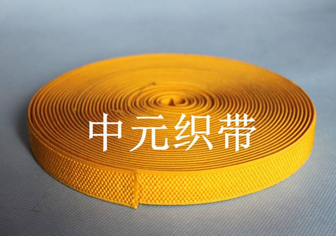 1-10公分黃色芝麻珠紋玉米松緊帶---服裝服飾輔料鞋料