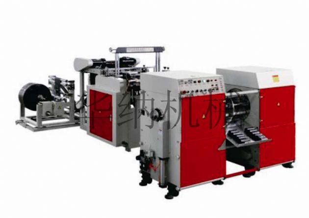 雙道無芯連卷點斷垃圾袋制袋機