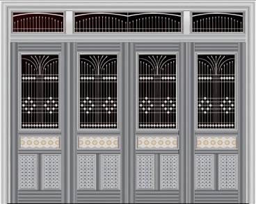 JY-015 不銹鋼四開門