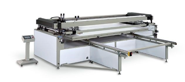 大型跑臺式半自動網印機