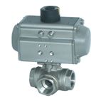 氣動三通球閥(高平臺)