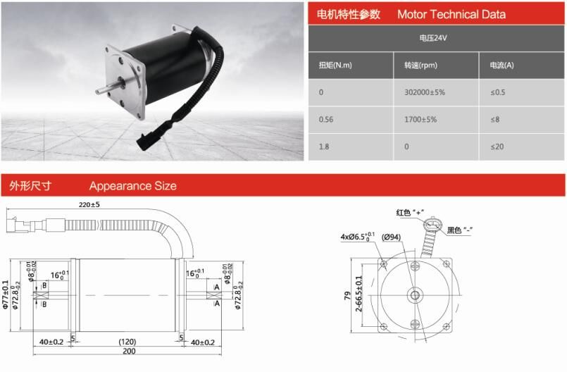 ZDB2e1012-00 汽車真空泵電機