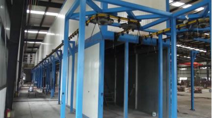 鏈條式噴漆線-烘道口