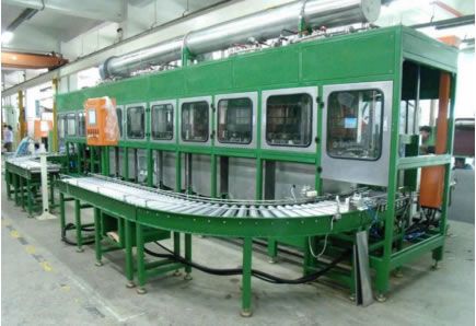 生產線上超聲波清洗自動線