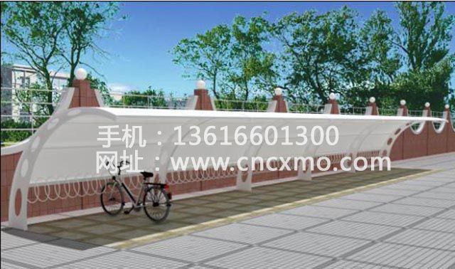 車棚、膜結構停車棚039