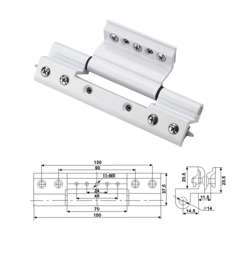 57H加長合頁 門窗五金 門窗配件