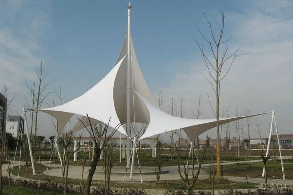 施工棚 膜結構景觀棚