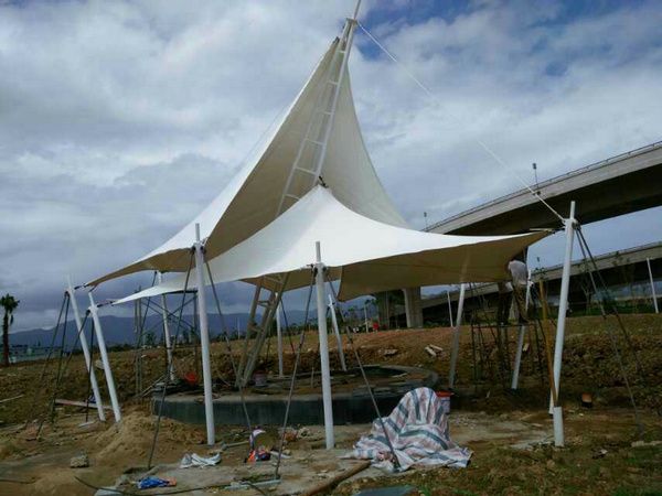 施工棚 膜結構景觀棚