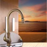 仿古拉絲歐式廚房龍頭 冷熱雙用 360度旋轉(zhuǎn) 黃銅水龍頭