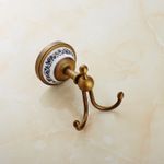 FES-830仿古全銅衣鉤 歐式掛鉤 浴室衣鉤 衛浴掛件