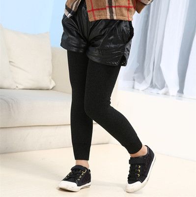 底絨褲 女童冬款厚拉毛打底褲 中大女童一體褲 不倒絨打底靴褲