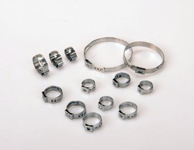 304不銹鋼卡扣管箍單耳無極喉箍卡箍19.8 22.6 25.6 28.7 31.6