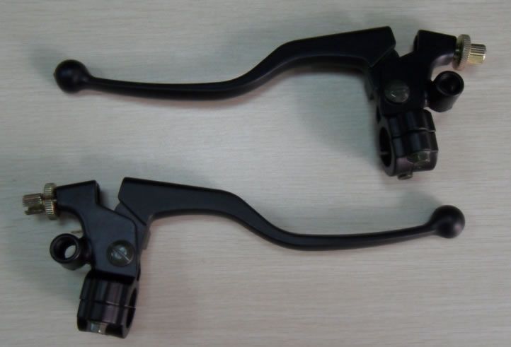 豪爵摩托車配件HJ125手柄鏡座總成-離合剎車鏡碼支座手把牛角