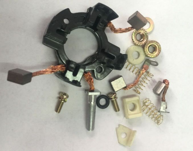 摩托車配件源頭 三輪車TVS KING配件馬達碳刷總成