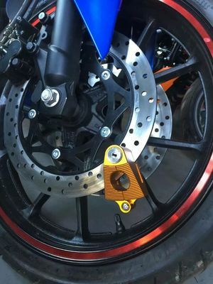 CNC改裝配件 摩托車鎖 三角型 電動摩托車防盜鎖 碟剎鎖 頭盔鎖