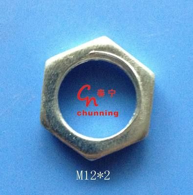 GB808螺母，M16*2六角沖壓燈飾螺母，粗牙特扁螺母