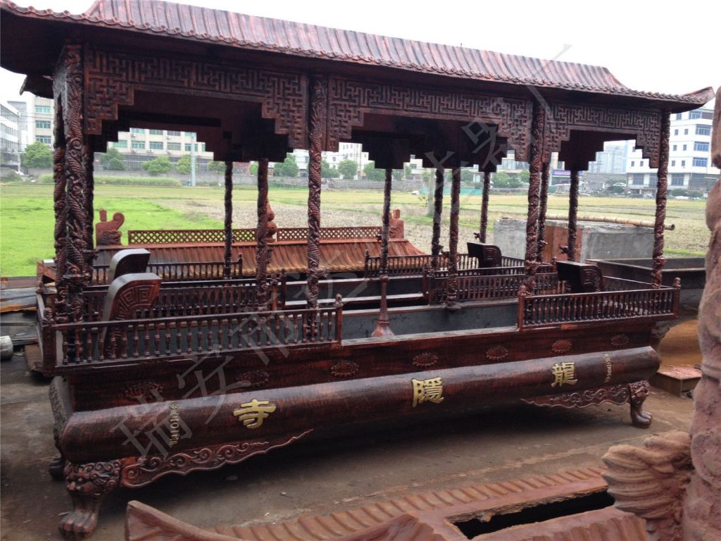 鑄鐵長(zhǎng)方八龍柱香爐