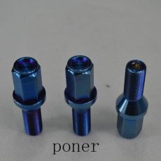 汽車(chē)輪轂改裝高強(qiáng)度鈦合金螺絲M14X1.25螺桿螺母螺栓