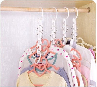 五孔魔術衣架 五孔掛架 多功能衣架 晾衣收納整理