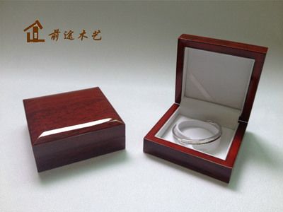 首飾木盒翡翠手鐲純銀手鐲木盒高檔木制禮盒