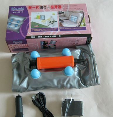 充氣按摩靠墊頸椎震動按摩器腰頸部多功能按摩家車用按摩枕