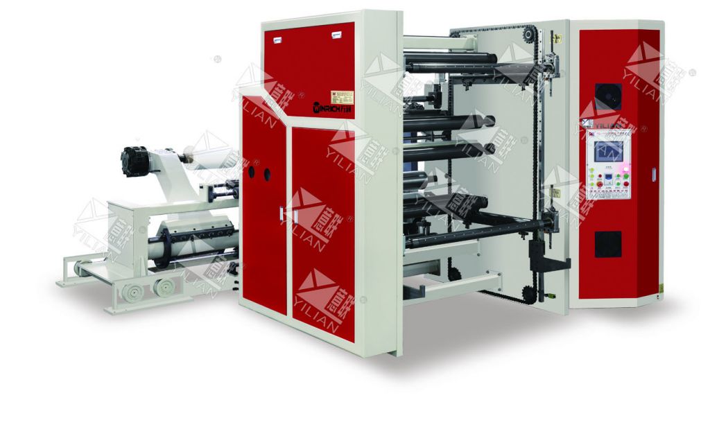 瑞安意聯大型卷筒紙高速分切復卷機無軸放料