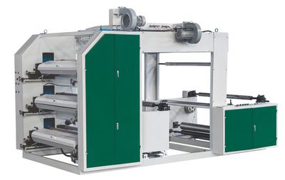 兩色無紡布柔版印刷機，印刷薄膜、紙張等卷材