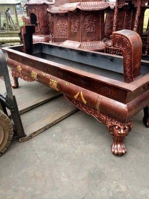 寺廟道觀祠堂大型無蓋長方平口香爐