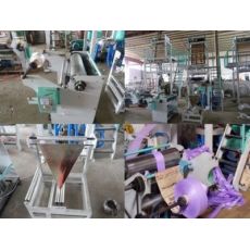 經濟型菜場方便袋吹膜機，桌布吹膜機