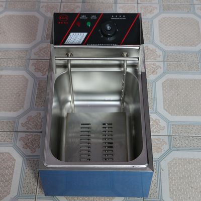 單缸雙篩燃氣小吃設備炸爐高品質單缸雙篩燃氣油炸烘焙設備