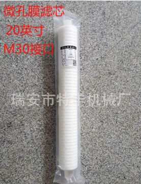 微孔膜過濾器濾芯膜棒20英寸微米孔精細折疊過濾芯0.1微精密濾芯