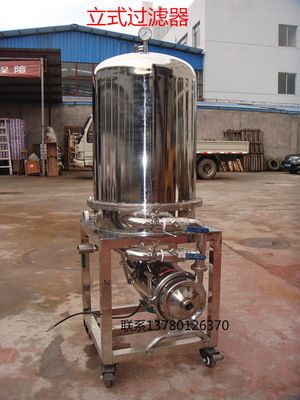 立式硅藻土過濾器不銹鋼330型400型白酒果汁飲料一體機PE過濾機
