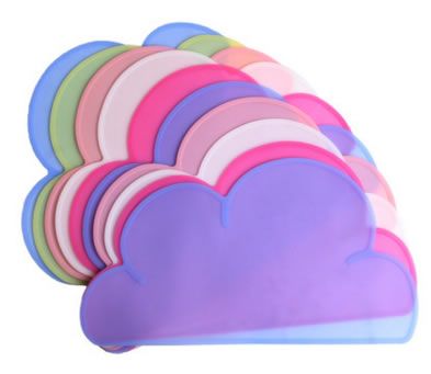 兒童餐墊 硅膠餐墊 兒童防碎碗餐墊 云朵餐墊 廚房兒童用餐墊