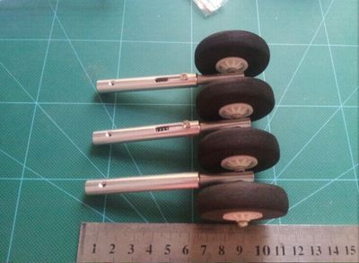 減震鋁合金起落架 航模固定翼SU27 塞斯納 微風飄飄KT機等機型用